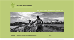 Desktop Screenshot of creationinvestments.com